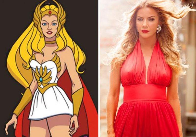 Çizgi karakterlere benzeyen ünlüler 