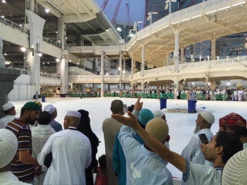 Kabe'de vinç kazası