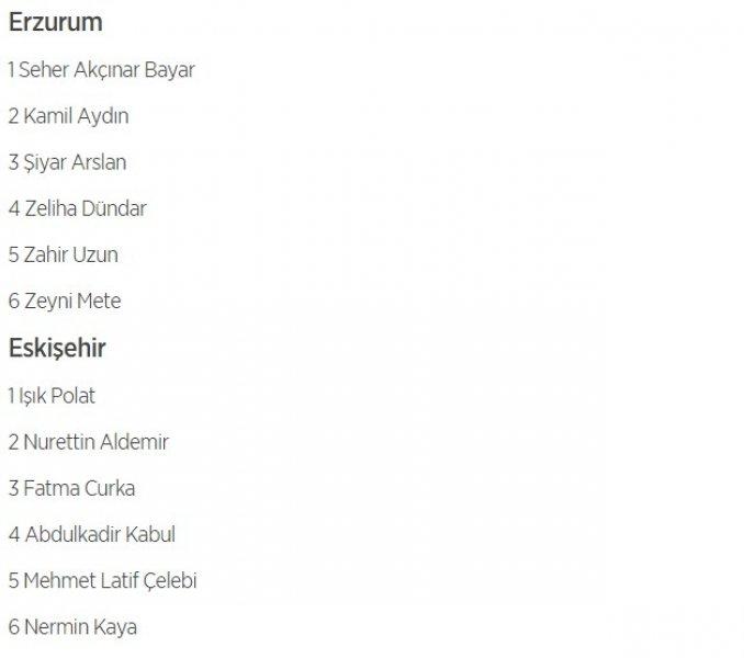 HDP'nin 1 Kasım milletvekili aday listesi