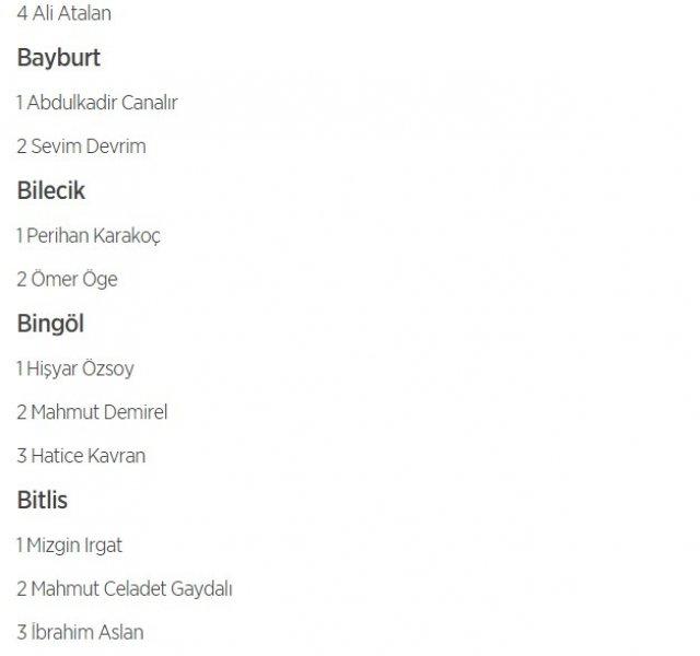 HDP'nin 1 Kasım milletvekili aday listesi