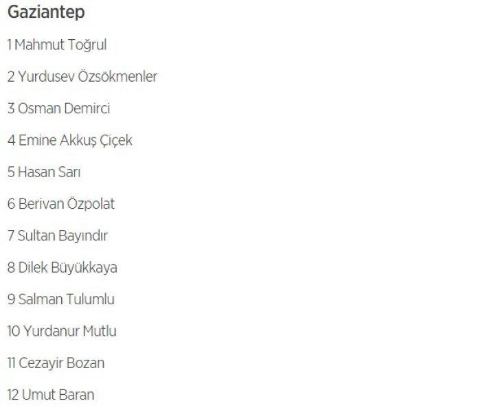 HDP'nin 1 Kasım milletvekili aday listesi