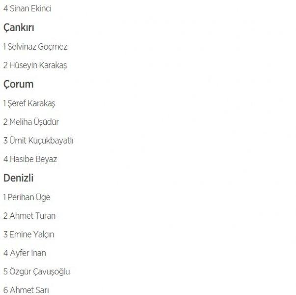 HDP'nin 1 Kasım milletvekili aday listesi