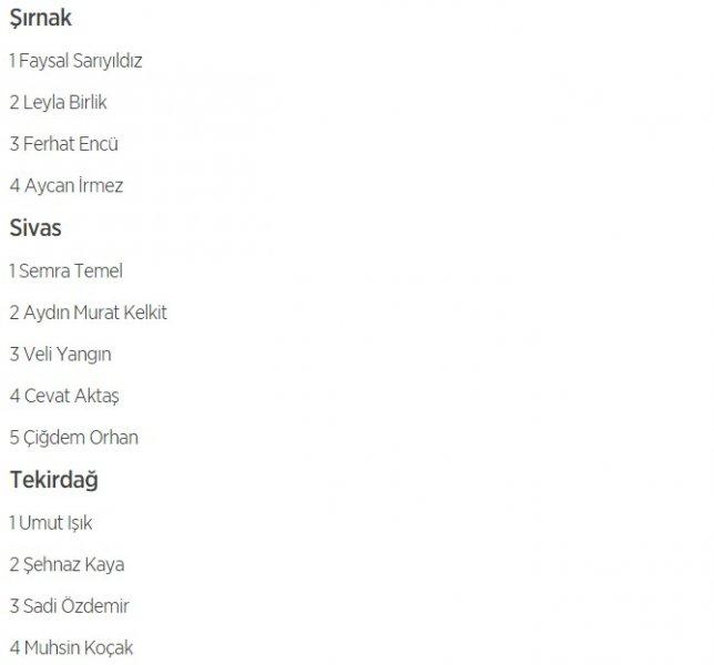 HDP'nin 1 Kasım milletvekili aday listesi