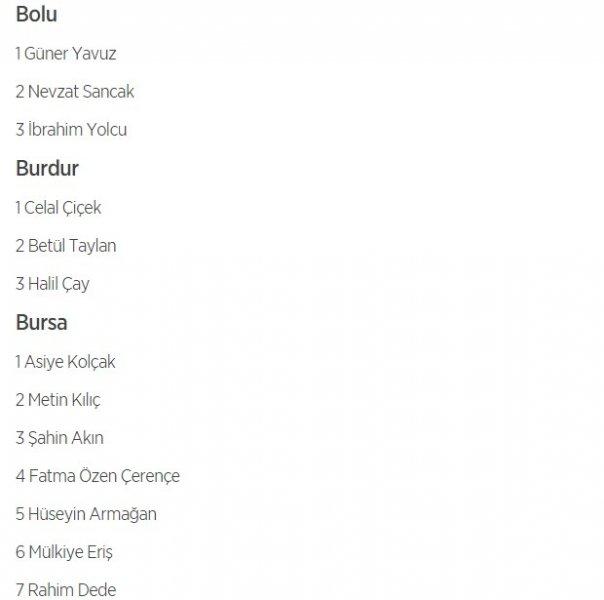 HDP'nin 1 Kasım milletvekili aday listesi