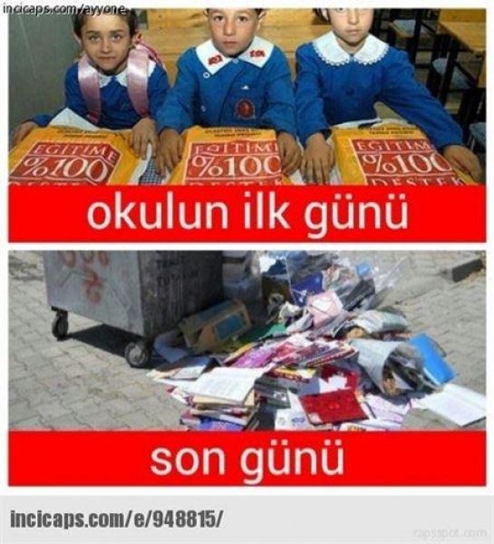 Sosyal medyada paylaşılan eğlenceli okul capsleri