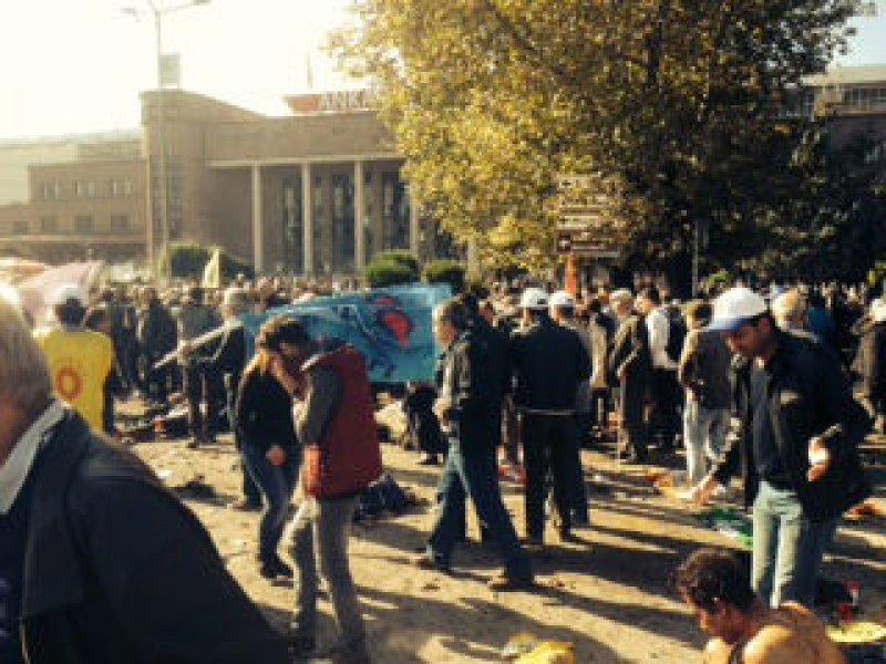 Ankara'daki patlamadan ilk görüntüler