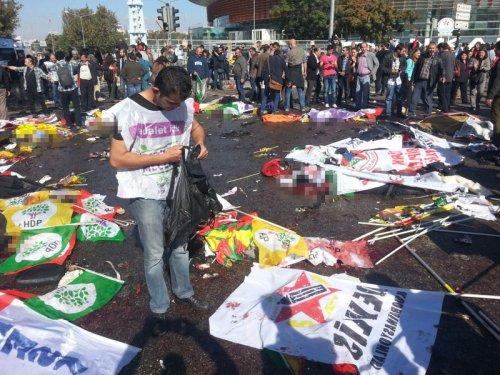 Ankara'daki patlamadan ilk görüntüler