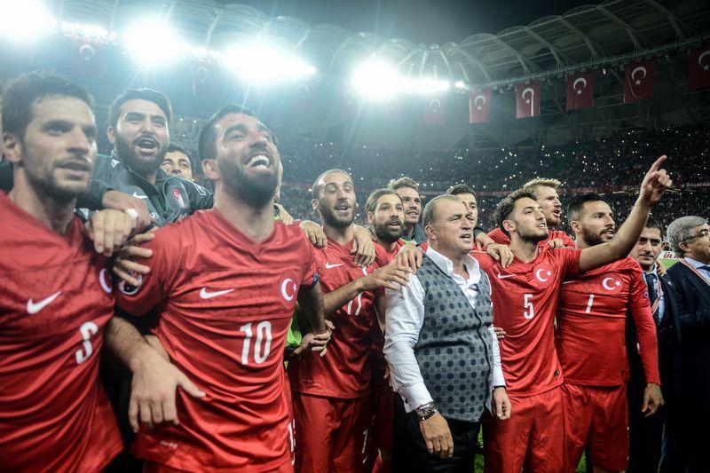 EURO 2016 Elemeleri Türkiye - İzlanda maçından kareler