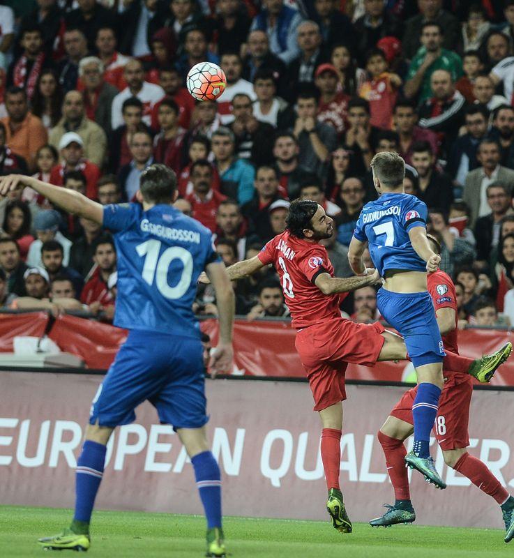 EURO 2016 Elemeleri Türkiye - İzlanda maçından kareler