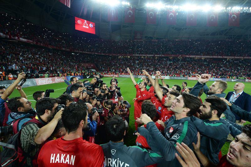 EURO 2016 Elemeleri Türkiye - İzlanda maçından kareler