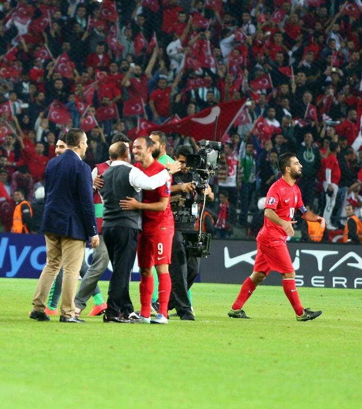 EURO 2016 Elemeleri Türkiye - İzlanda maçından kareler