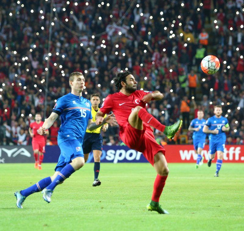EURO 2016 Elemeleri Türkiye - İzlanda maçından kareler
