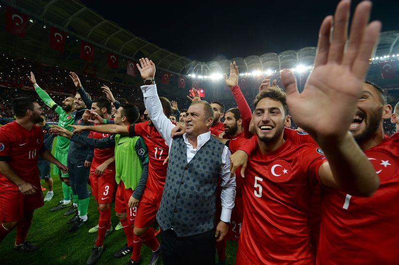 EURO 2016 Elemeleri Türkiye - İzlanda maçından kareler