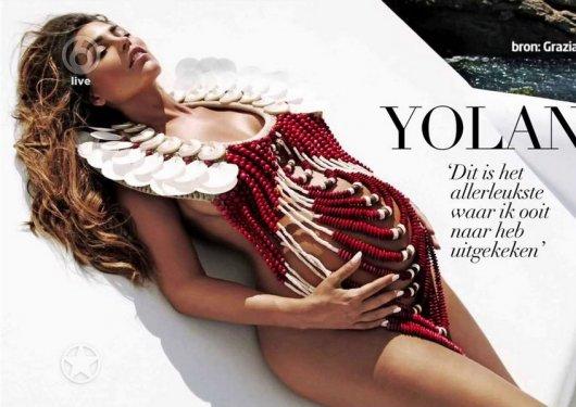 7 aylık hamile Yolanthe Cabau soyundu