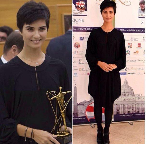Tuba Büyüküstün Vatikan'da ödül aldı