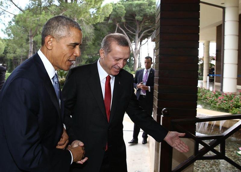 Obama Erdoğan görüşmesinden kareler