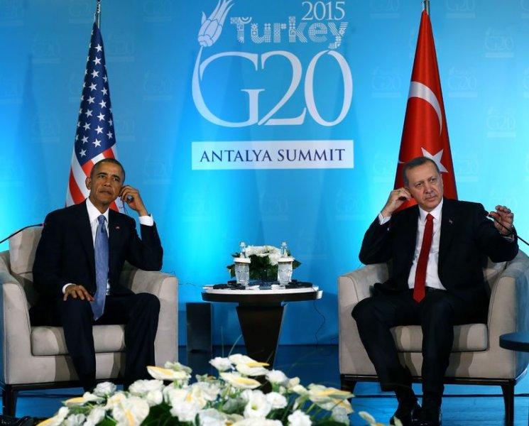 Obama Erdoğan görüşmesinden kareler