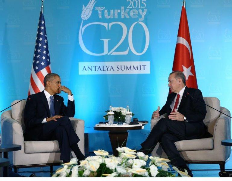 Obama Erdoğan görüşmesinden kareler