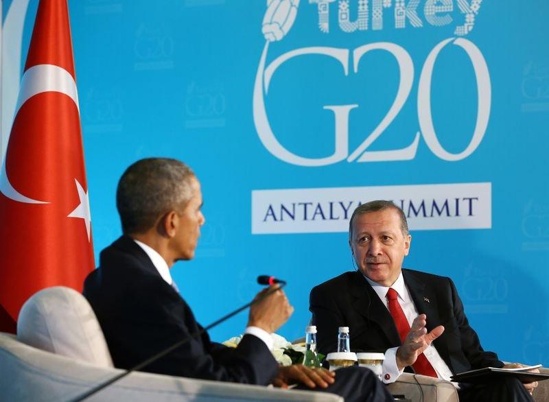 Obama Erdoğan görüşmesinden kareler