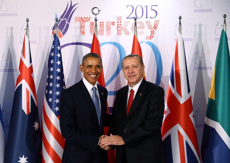 Obama Erdoğan görüşmesinden kareler