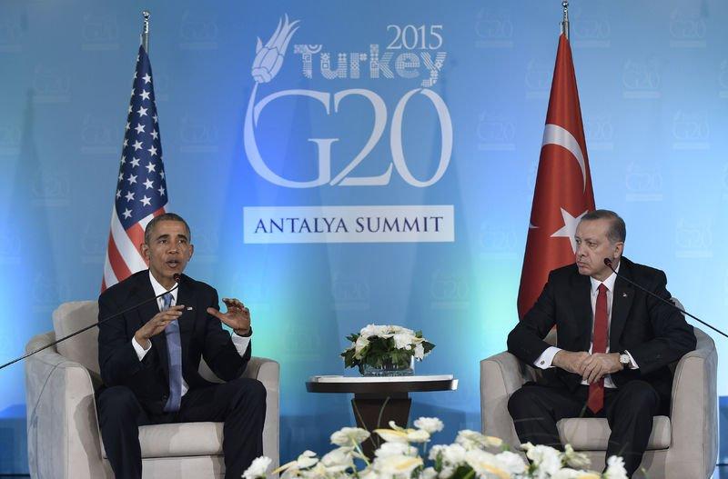 Obama Erdoğan görüşmesinden kareler