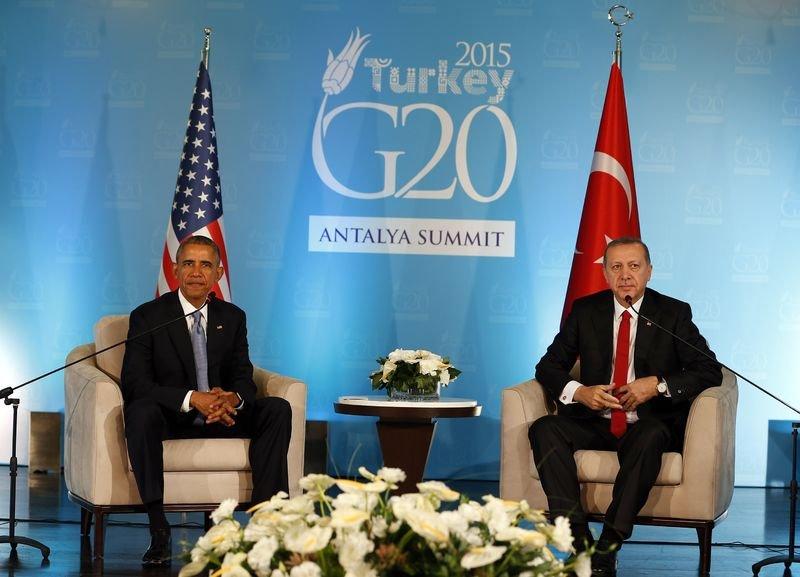 Obama Erdoğan görüşmesinden kareler