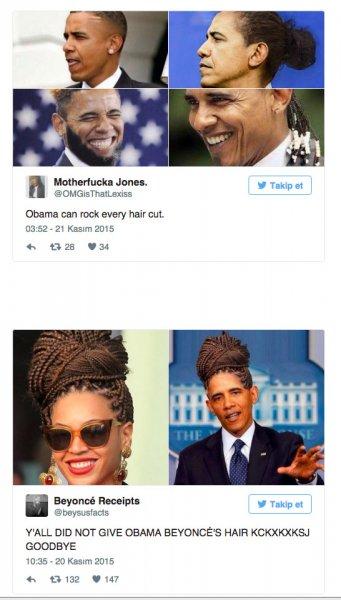 Sosyal medyada Obama'nın saçı geyikleri