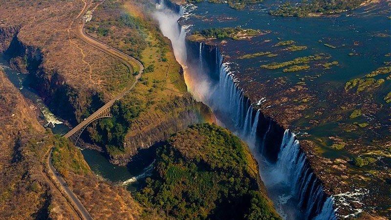 Dünyanın en görkemli akarsuyu: Victoria Şelalesi
