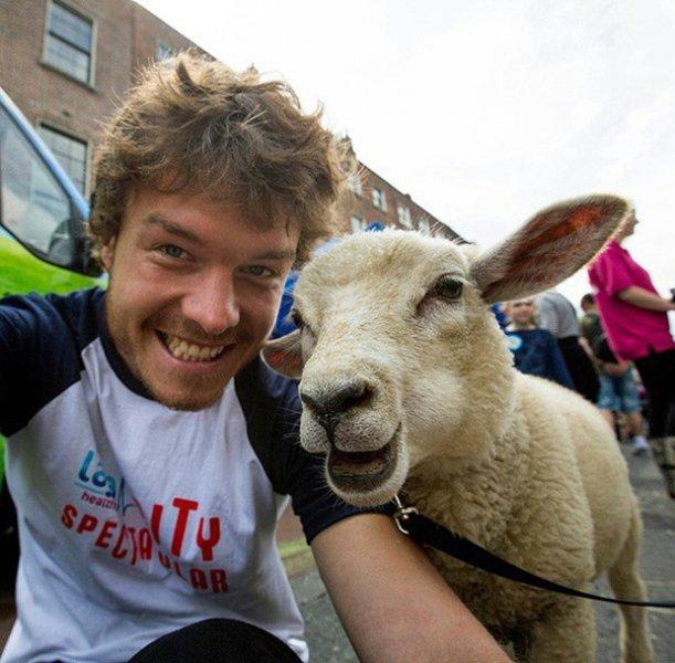 Allan Dixon'un en büyük tutkusu hayvanlarla selfie çekmek