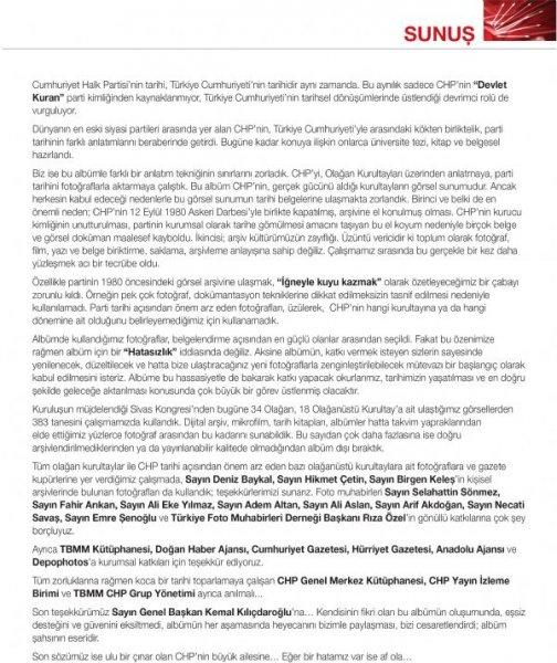 CHP'den kurultaya özel albüm