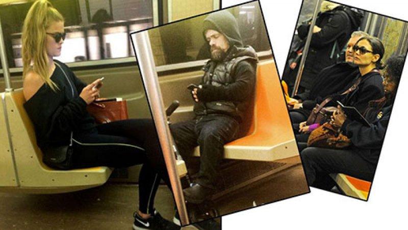 Metroyu tercih eden Hollywood yıldızları - Resim 1