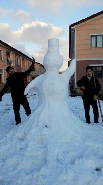 Türkiye'nin en güzel kardan adamları