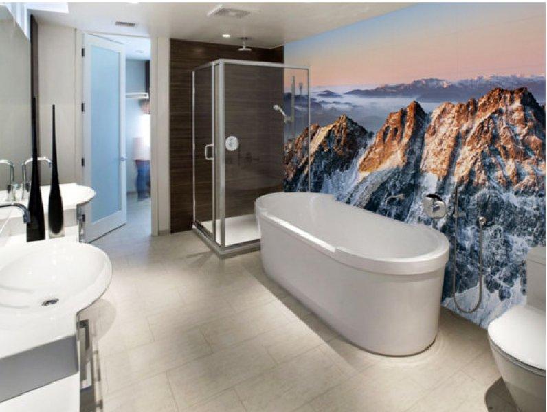 Modern banyo dekorasyonu için farklı öneriler 