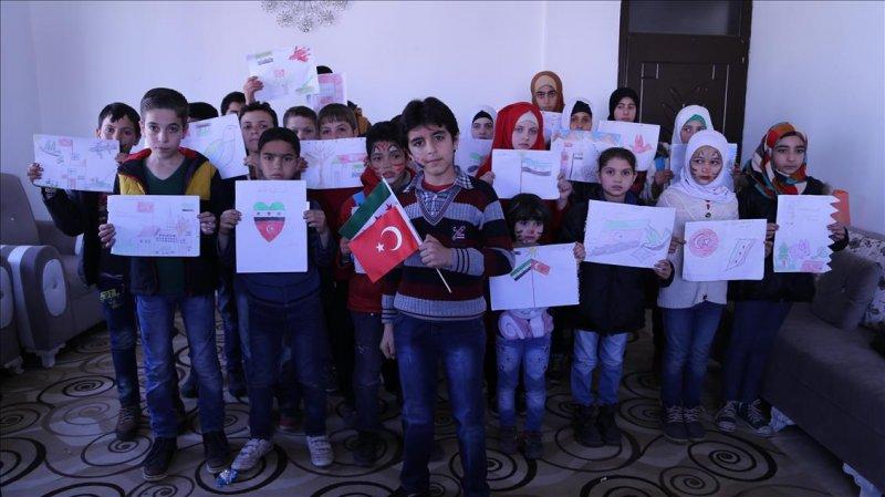 Suriyeli çocukların Türkiye sevgisi 