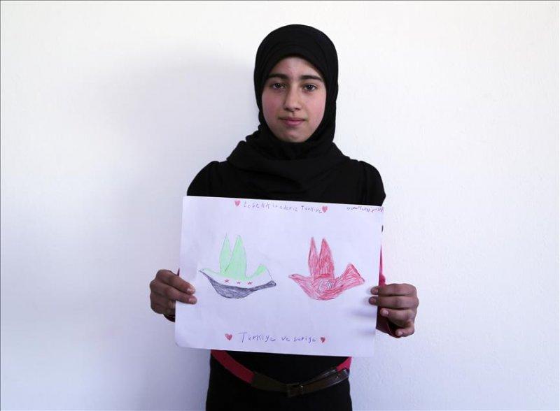 Suriyeli çocukların Türkiye sevgisi 