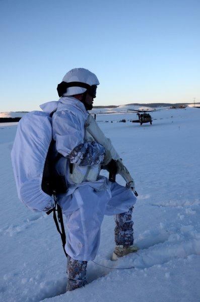 Komandolar eksi 20 derecede eğitimde