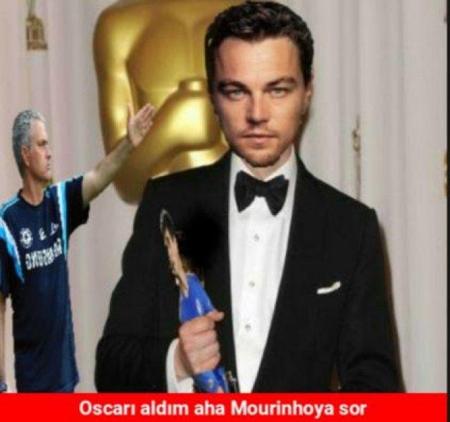 Oscar'ı kazanan Leonardo DiCaprio capsleri