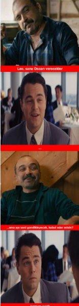 Oscar'ı kazanan Leonardo DiCaprio capsleri