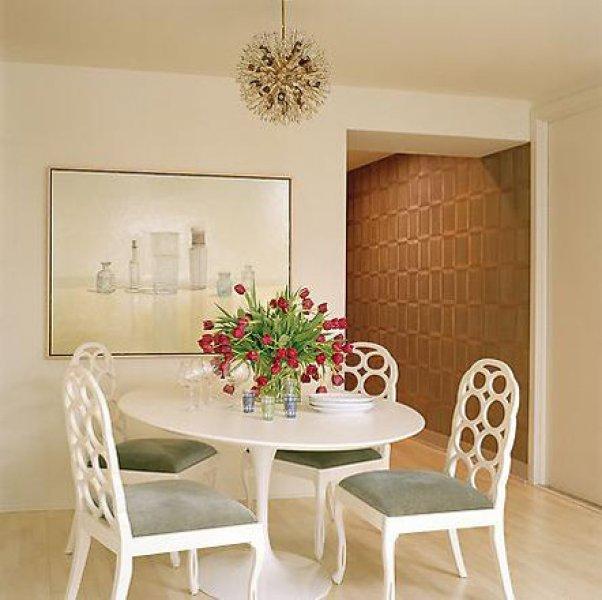 Yeni trend beyaz yemek odaları 