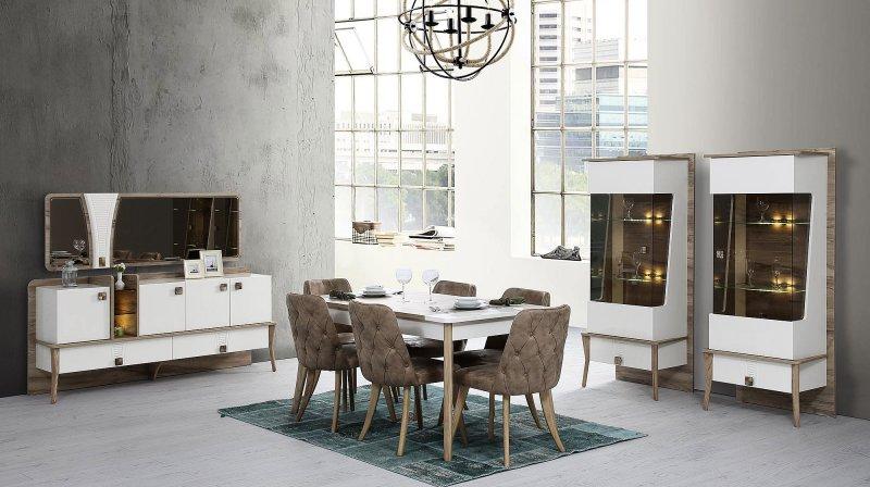 Yeni trend beyaz yemek odaları 