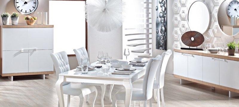Yeni trend beyaz yemek odaları 