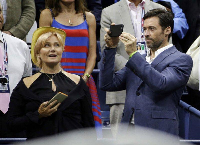 Hugh Jackman celebrated his 20th anniversary with his wife on the beach.