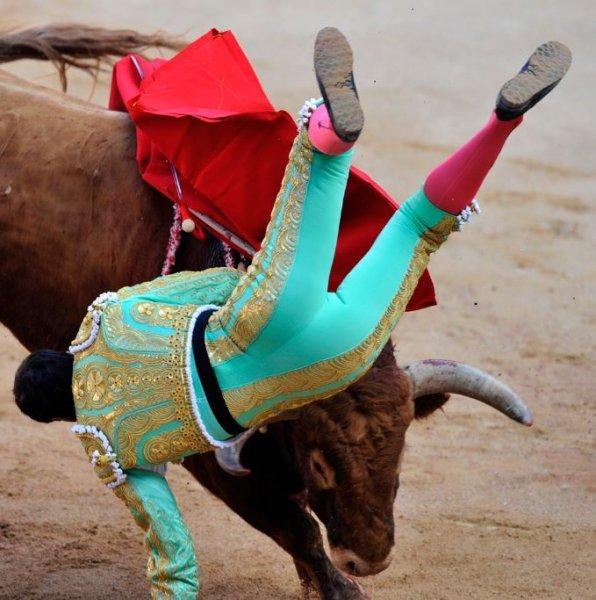  Boğa güreşinde boynuzlanan matadorlar