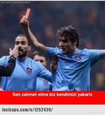 Trabzonspor-Fenerbahçe maçı capsleri