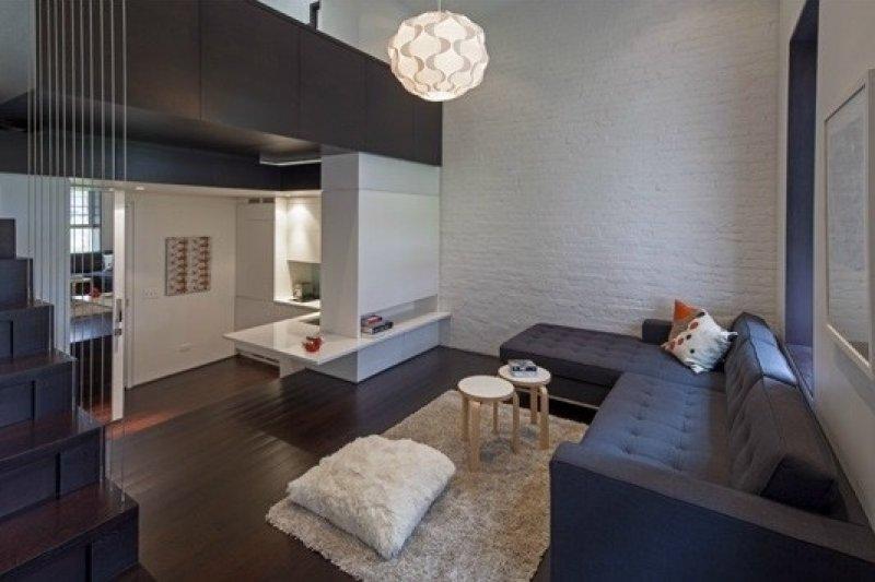 Küçük evler için loft tarzı dekorasyonlar