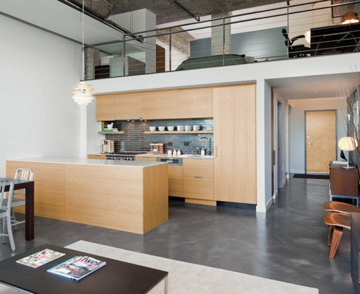 Küçük evler için loft tarzı dekorasyonlar