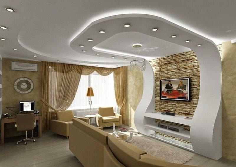 En modern tavan dekorasyonları