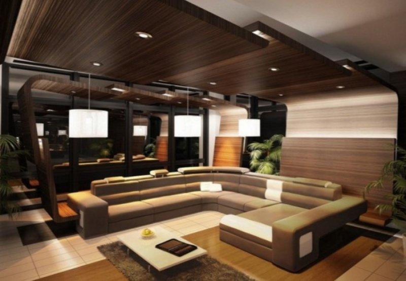 En modern tavan dekorasyonları