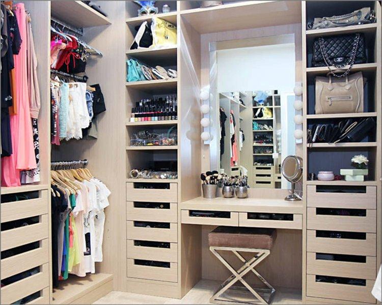 Giysi odası için dekorasyon fikirleri