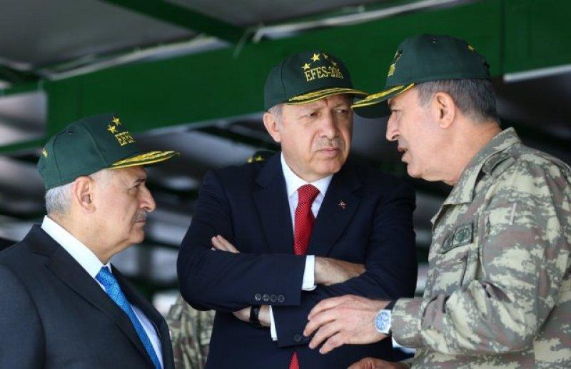 Cumhurbaşkanı ve Başbakan Efes 2016 tatbikatında